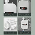 thumbnail image 4 of Mistaha Instant Heating Constant Temperature Electric Water Heater for Home Use - No Water Storage, LCD Display, Adjustable Temperature, IPX4 Waterproof, Multifunctional Design - Showerhead Set, 4 of 6