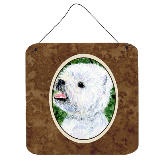 Carolines Treasures SS8802DS66 Westie Aluminum Metal Wall or Door Hanging Prints, 6 x 6", Multicolor