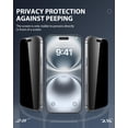 thumbnail image 3 of Gigikiss Compatible Con Iphone 16 Pro Max Protector De Pantalla De Privacidad De 6,9 ​​Pulgadas, Antiespía, Antiluz Azul, Protector De Pantalla De Vidrio Templado Hd, Fácil Instalación, Compatible Con, 3 of 5