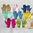 thumbnail image 2 of 1 Pair Cleaning Gloves Ultra Soft Efficient Dust Removal Car Care Microfiber Coral Fleece Car Wash Gloves for Bathroom, 2 of 8