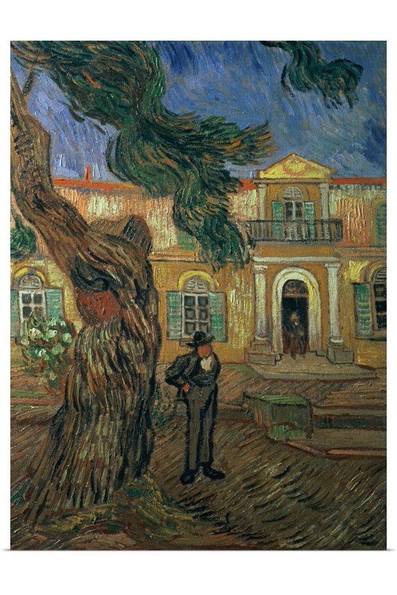 | Rolled Vincent (1853-1890) van Gogh Poster Print entitled St. Pauls Hospital, St Remy, 1889