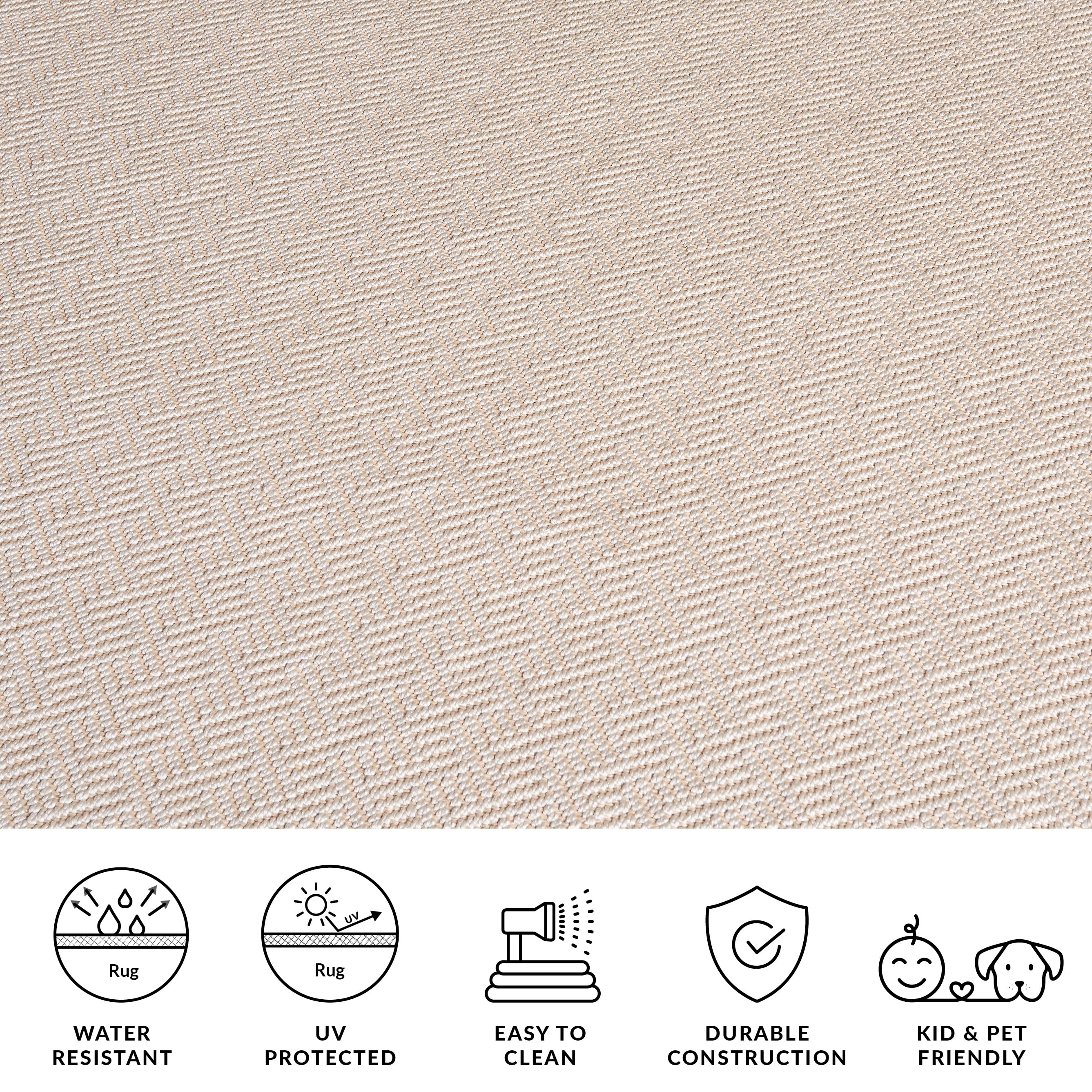 Safavieh Napa Faux Sisal Rozanne Geometric Area Rug, Natural/Beige, 6' x 6' Round