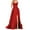 Red, variant on Prolriy Wedding Guest Dresses for Women 2024 Women Elegant Backless Long Dresses Crisn Satin Spaghetti Party Prom Dresses Side Slit Evening Party Dress with Pockets Womens Dresses Green S