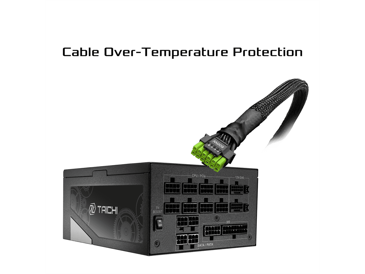 ASRock TC-1300T 1300 W ATX3.1 & PCIe5.1 80 PLUS TITANIUM Certified Full Modular Power Supply