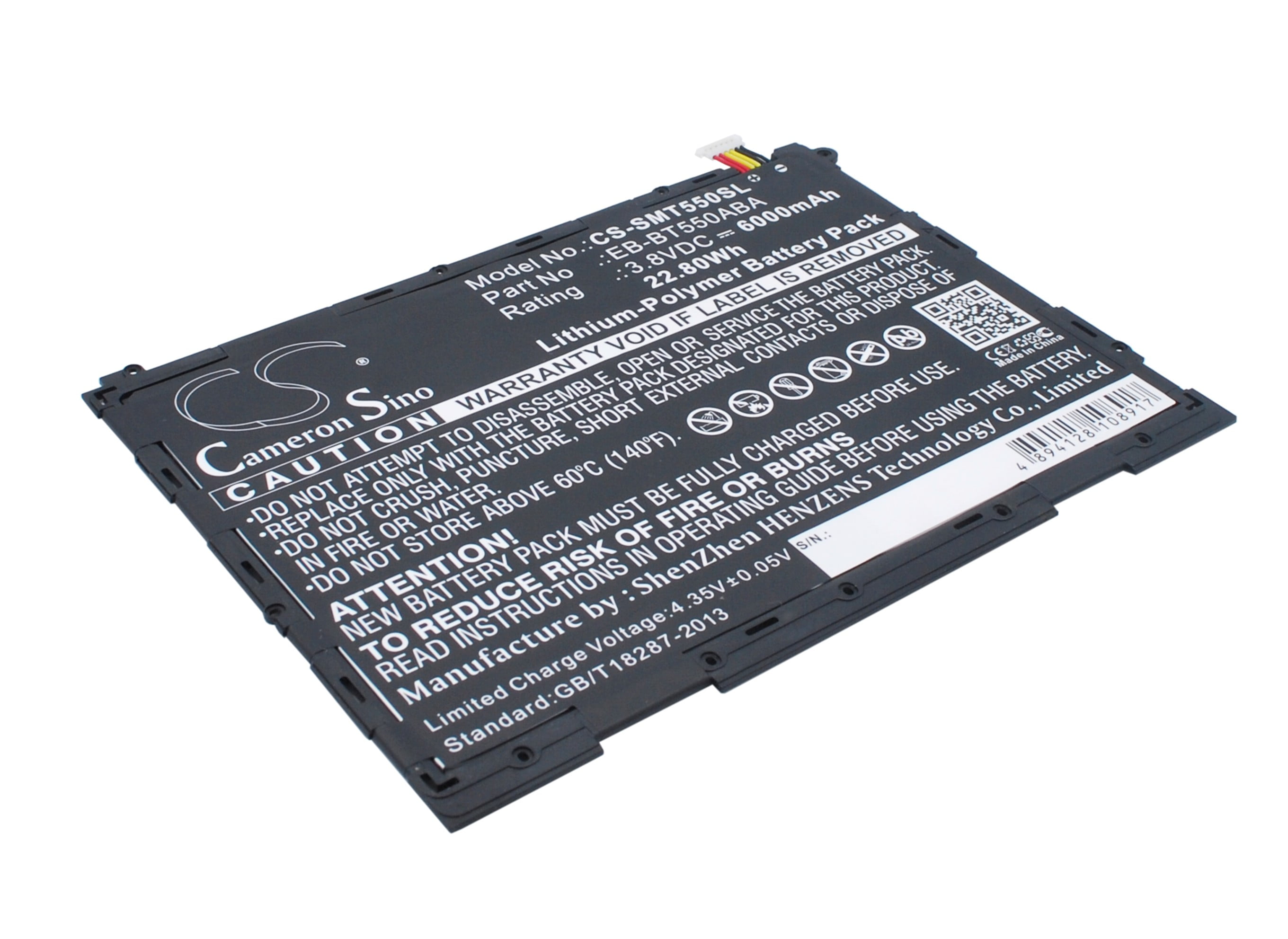 Batterie d'Origine Samsung Galaxy Tab Active Pro 10.1 EB-BT545ABY