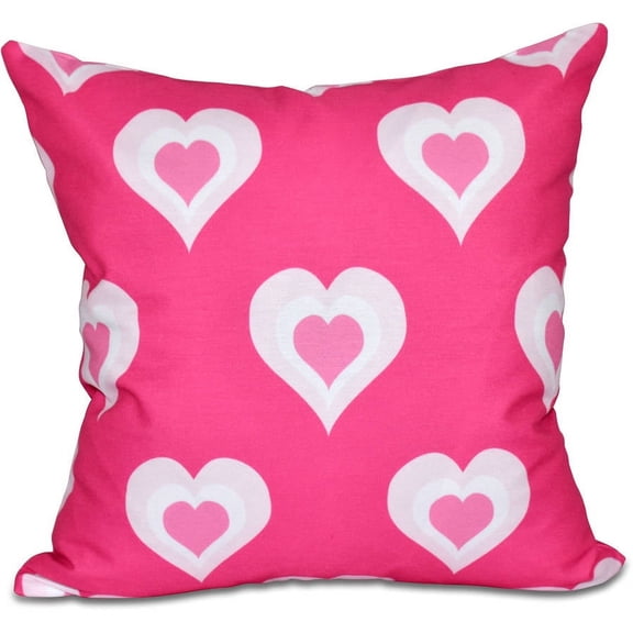 Simply Daisy 16" x 16" Valentine Print Outdoor Pillow