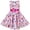 Pink School Cone, variant on Girls Vintage Dress 50s Retro 1950s Rockabilly Halter Swing Dress 7 Years