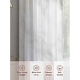 thumbnail image 6 of Modern White Marble Sheer Curtains 84 Inch Length 2 Panels Set, Abstract Gold Circle Geometric Voile Window Treatment Rod Pocket Curtains Sheers Drapes for Bedroom/Living Room/Kitchen 52"x84"x2, 6 of 7
