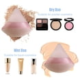 thumbnail image 4 of 6 Pieces Powder Puff Face Makeup Soft Triangle Powder Puffs - for Loose Powder Mineral Powder Body Powder Foundation Sponge Makeup Tool - light pink, 4 of 5