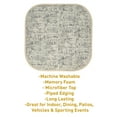 thumbnail image 2 of Broadway Memory Foam No Slip Back 16 x 16 Chair Pad Cushion 12 Pack - Cream-Blue, 2 of 6