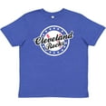 thumbnail image 3 of Inktastic Cleveland Rocks with Baseball in Circle and Stars Inversed Youth T-Shirt, 3 of 5