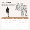 thumbnail image 5 of Uemuo Summer Stamp Pattern Womens Pajama Sets,PJ Set for Women,Pajamas for Women Logo,Long Sleeve Pajama Set for Women,Soft Long Sleeve Top With Pants-Medium, 5 of 9