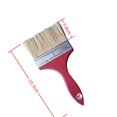 thumbnail image 5 of Set de 12 pinceles planos para todo tipo de pinturas con mango de madera rojo (6 tamaños), 5 of 5