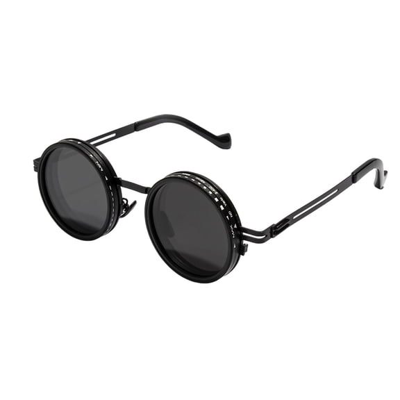 Whyan 2026 Polarized Round Sunglasses with Adjustable Tint ND9 Technology 1-9 Gears Shatterproof for Outdoor Beach Eyewear Men and Women