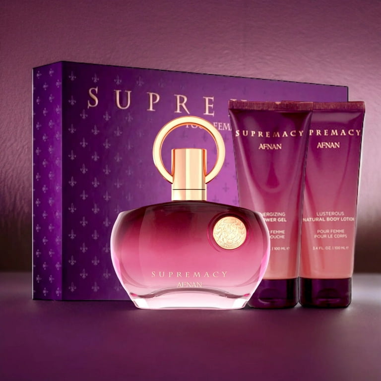 Afnan Supremacy Purple Perfume Gift Set – Eau De Perfume + Body