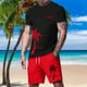 thumbnail image 2 of Playera Para Hombre, Camiseta De Manga Corta Holgada Con Cuello Redondo Y Estampado Informal A La Moda Para Niño Y Niña, 2 of 5