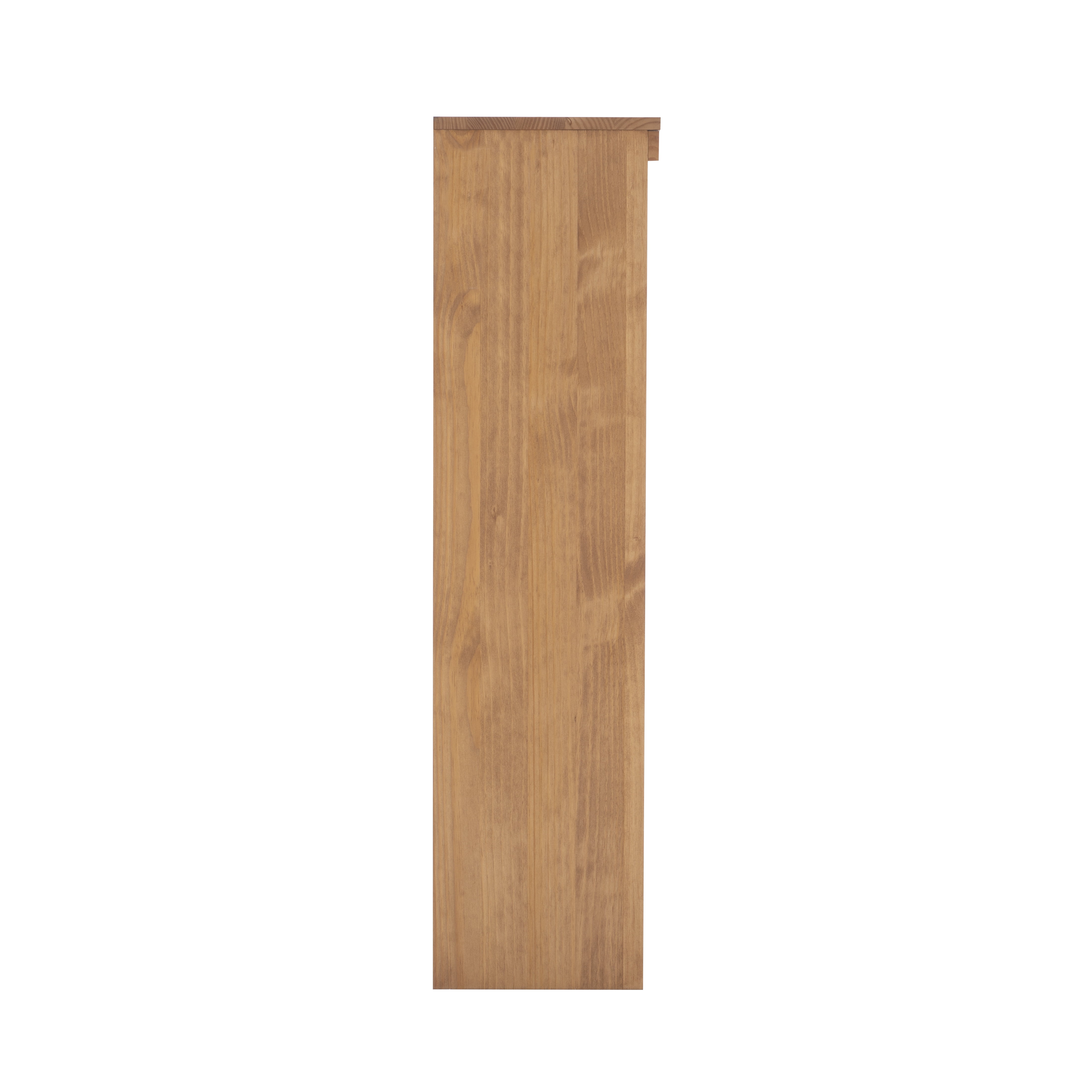 Linon Vikki 3-Shelf Bookcase Hutch, Rustic Honey