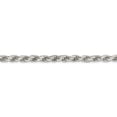 thumbnail image 2 of 925 Sterling Silver 5.75mm Diamond-cut Rope Chain; 36 inch; Lobster Clasp; for Adults and Teens; for Women and Men, 2 of 4