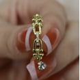 thumbnail image 3 of Sterling Silver Horseshoe Link CZ Ring, 3 of 3