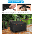 thumbnail image 4 of Outdoor Loveseat Cover Waterproof 53x26x35 inch, 2-Seater Bench Furniture Heavy Duty Outdoor Patio Sofa Loveseat Couch Cover Windproof DustProof All Weather Protection, Black, 4 of 8