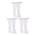 thumbnail image 3 of Cortinas de encaje de 3pcs Cortinas de la casa de la muñeca Mini cortina de encaje Mini Cortina de ventana, 3 of 7