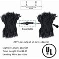 thumbnail image 4 of Guirnalda de luces navideñas Weillsnow, 200 LED, 20 m, resistente al agua, 4 of 9