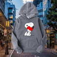 thumbnail image 3 of Sudadera con capucha del personaje de dibujos animados popular Snoopy Charlie Brown para hombres y mujeres, sudadera con capucha deportiva informal para parejas, 3 of 4