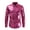 Red, variant on PuLe Men's Metallic Disco Shiny Slim Fit Long Sleeve Button Down Nightclub Party Shirts Christmas Shirt