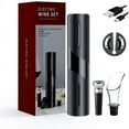 thumbnail image 1 of Dsseng Electric Opener  Rechargeable Automatic Corkscrew Cordless Bottle Opener Set with Foil Cutter  Vacuum Stopper and Aerator Pourer  Ideal Gift Sets, 1 of 8