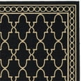 thumbnail image 3 of Safavieh Courtyard 2'4" X 14' Power Loomed Rug in Black and Beige, 3 of 3