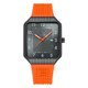 thumbnail image 1 of Reloj Glock Precision para hombre con caja de acero negra y correa naranja, 1 of 1