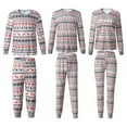 thumbnail image 4 of Family Matching Pajamas Christmas Jammies Clothes Cotton Holiday Nightwear Household Sleepwear Sets Long Sleeve Pjs Child 8T, 4 of 14