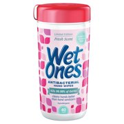 (12 pack) (3 pack) Wet Ones Antibacterial Hand Wipes Fresh Scent Canister - 40 Coun