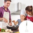 thumbnail image 1 of Espátula de sílice Xhegex, cucharón para sopa con aro dorado antiadherente, espátula especial de sílice, utensilios de cocina de sílice de grado alimenticio para el hogar, 1 of 6