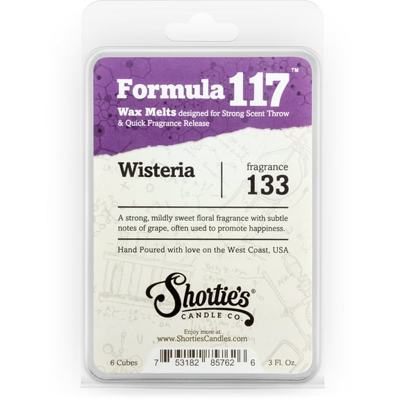 Pure Wisteria Wax Melts - Highly Scented   Essential & Natural Oils - Shortie's Candle Company