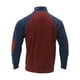 thumbnail image 4 of Blusa y camisa de manga larga con cuello alto para hombre, estilo casual, con estampado de palmeras color cacao, deportiva, con cuello alto, botones y patchwork, de poliéster., 4 of 5