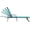 Cyan, variant on Foldable Chaise Lounge Chair, 5-Position Recliner with Armrests, Outdoor Sun Chair with Metal Frame for Patio Backyard and Poolside, Blue