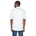 thumbnail image 2 of UltraClub 8425 Performance Interlock Polo White 4X-Large, 2 of 3