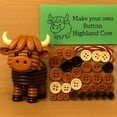 thumbnail image 4 of DIY Button Highland Cow Craft Kit, Animal Theme Fun Christmas Button Christmas Tree Ornament Kit with Turtle, Owl, Rabbit, Christmass Tree Hanging Decorations, DIY Ornaments Kits(Sea Turtle), 4 of 9