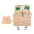 thumbnail image 1 of Disfraz de aventura Sunnimix para niños con chaleco y sombrero de carga, 1 of 8