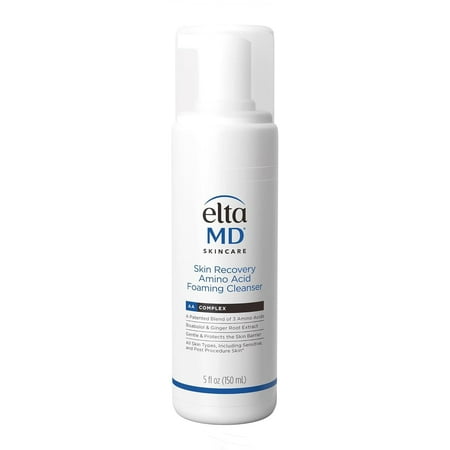 EltaMD Skin Recovery Amino Acid Foaming Facial Cleanser  Gentle Face Cleanser for Sensitive Skin  5oz bottle