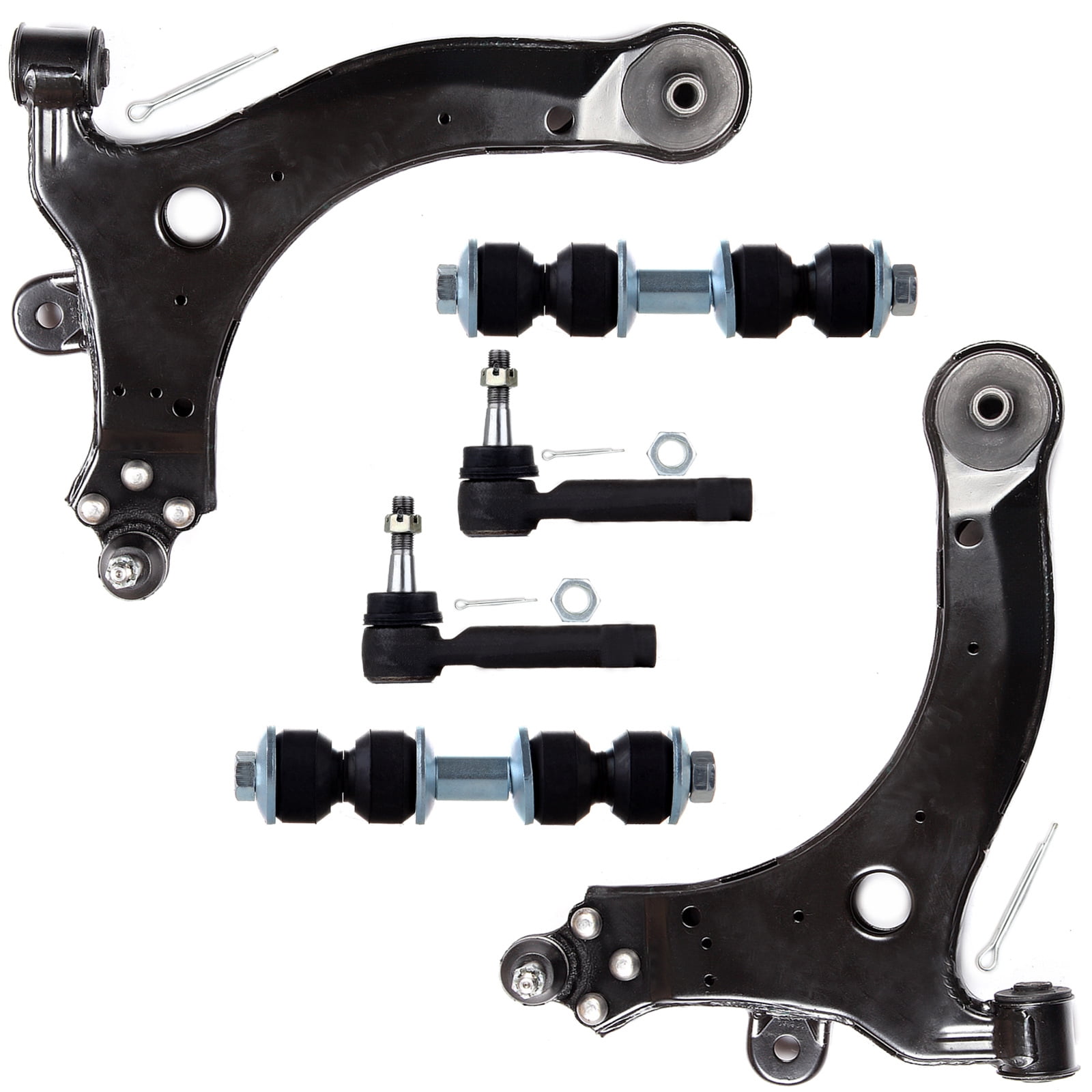 Scitoo 6PCS Front Suspension Kit Upper Control Arm Ball Joints and Tie