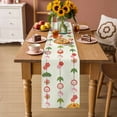 thumbnail image 2 of Spring Floral Table Runner 48 Inches, Green Botanical Summer Flower Birds Bed Runner Dresser Scarves Tabletop for Indoor Outdoor Parties/Ceremony/Banquet, 13" x 48", 2 of 9
