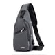 thumbnail image 1 of Seitruly Bolsa de pecho impermeable de gran capacidad con carga USB, correa para el hombro, revistas, almacenamiento fácil Electrónica Gris, 1 of 6