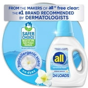 All Sensitive Fresh Liquid Laundry Detergent, Spring Breeze Scent, 36 oz, 24 Loads