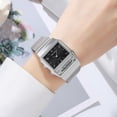 thumbnail image 5 of MMJ Vintage Square Digital Watch for Women Fashion Multicolor Electronic Wristwatch Slim Waterproof Daily Wear, 5 of 8