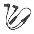 thumbnail image 2 of AC Power Splitter Cable, 1 in 2 Out Safe IEC320 C8 Male To Dual C7 Female Cord  for Digital Camera for LCD Monitor, 2 of 7