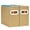 Brown, variant on File Organizer Box with Handle – Cardboard Hanging File Folder Storage Crate for Desk, Office, School, or Home – Colorful Portable Filing Box, Document Organizer, Magazine Holder