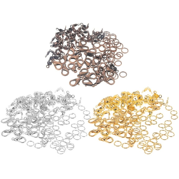 LEORX 300 Pcs Jewelry Fixing Kit with Jewelry Supplies in Gold for Craft Making