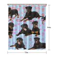 thumbnail image 5 of Rottweiler Dogs Shower Curtain 72"x84" ,Bathroom Decorative Shower Curtains Set with 12 Hooks,Modern Waterproof Washable Shower Curtain, 5 of 6